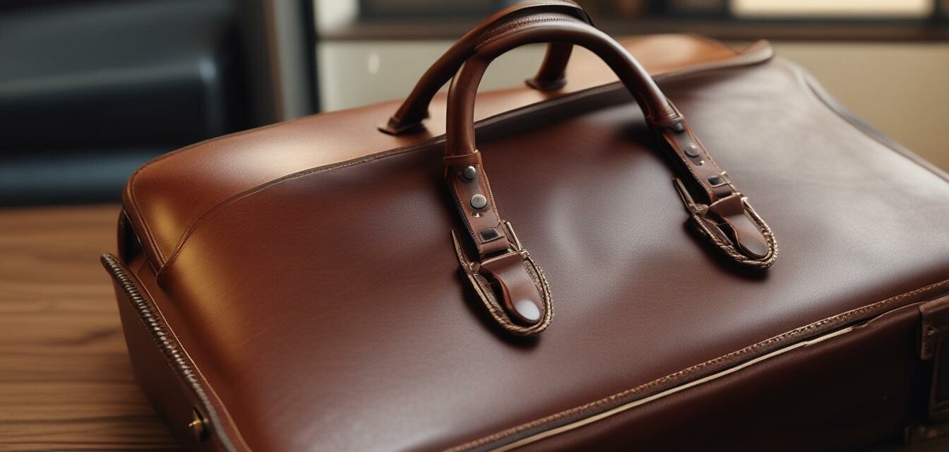 Leather briefcase